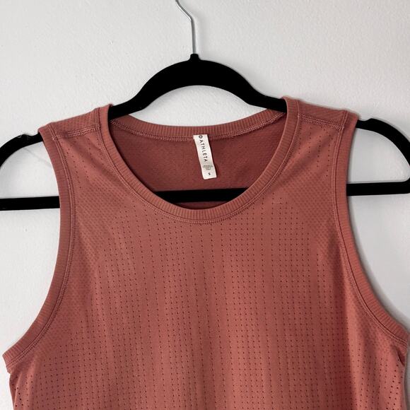 ATHLETA Dusty Pink Mauve Sleeveless Tank Top Size Small Athletic Wear Workout - Picture 9 of 12